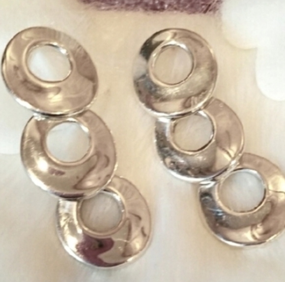 MayaMor Israel Geometric Sterling Silver Vintage Earring